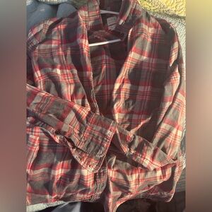 J. Crew women’s Red Plaid Shirt Sz xs